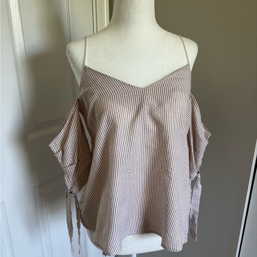 Striped Off-Shoulder Women’s Top